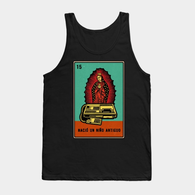 Vintage Video Game Console Loteria Tank Top by Kujo Vintage